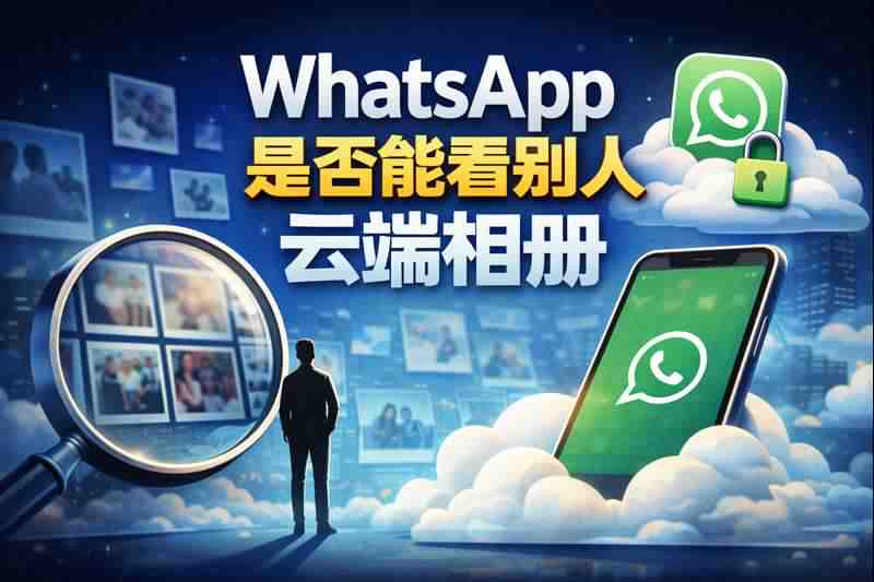有沒有辦法在 WhatsApp 上查看其他用戶的雲端相簿？