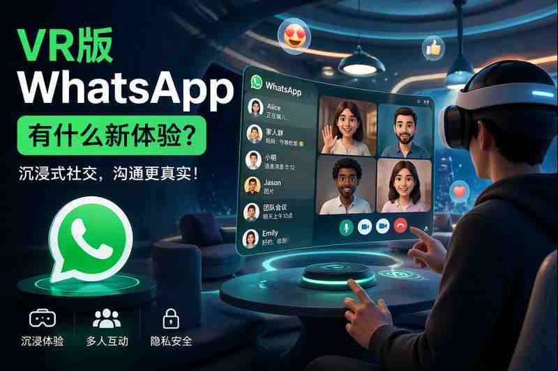 VR版的WhatsApp怎樣帶領用戶踏入社交領域的全新境界？